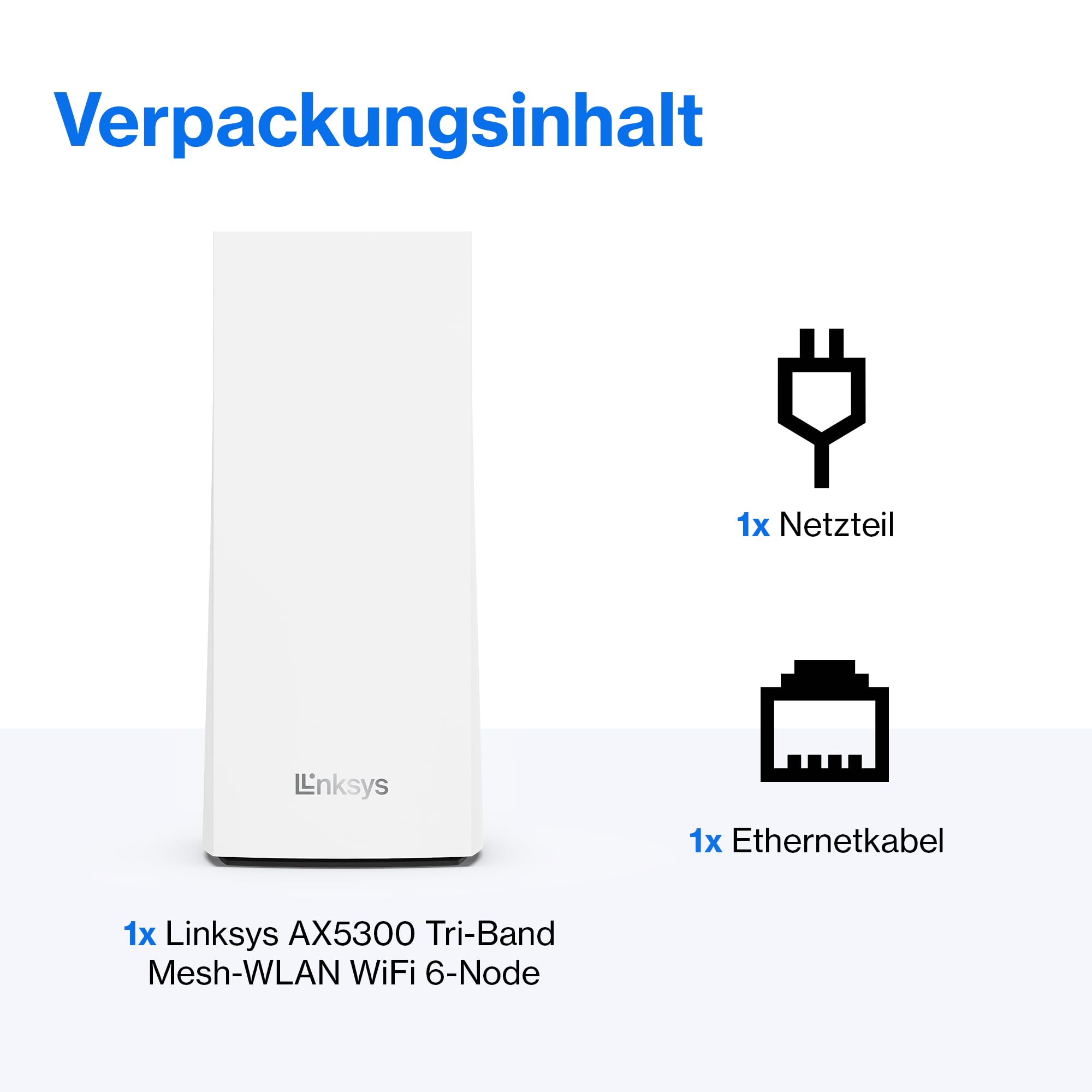 Linksys Velop MX5300 Tri-Band Mesh-WiFi 6-System (AX5300) WLAN-Router mit bis zu 260 m² Funkabdeckung und MU-MIMO – Bild 8