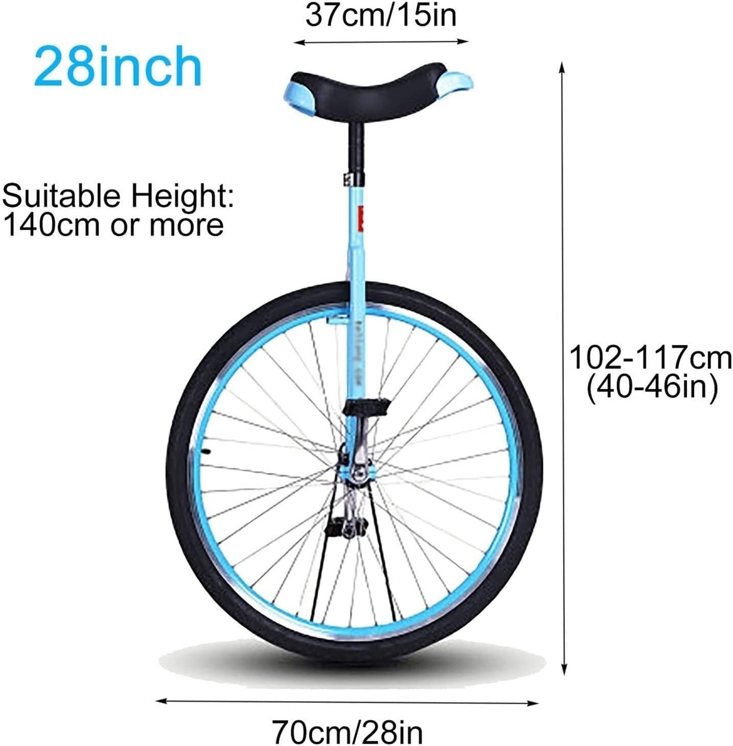 MDybf Adult Large Wheeled Unicycle, Neutral Adult/Coach/mom/dad/Tall Balanced Bicycle, with A Load Capacity of 150 Kilograms