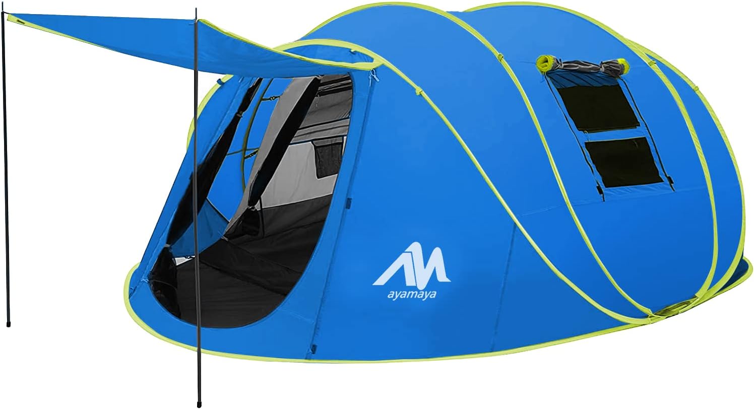 AYAMAYA Pop Up Tent 6 Person Easy Pop Up Tents for Camping with