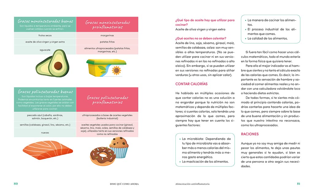 Dime qué como ahora: Mejora tu microbiota, tus digestiones y tu energía (Bienestar, salud y vida sana)
