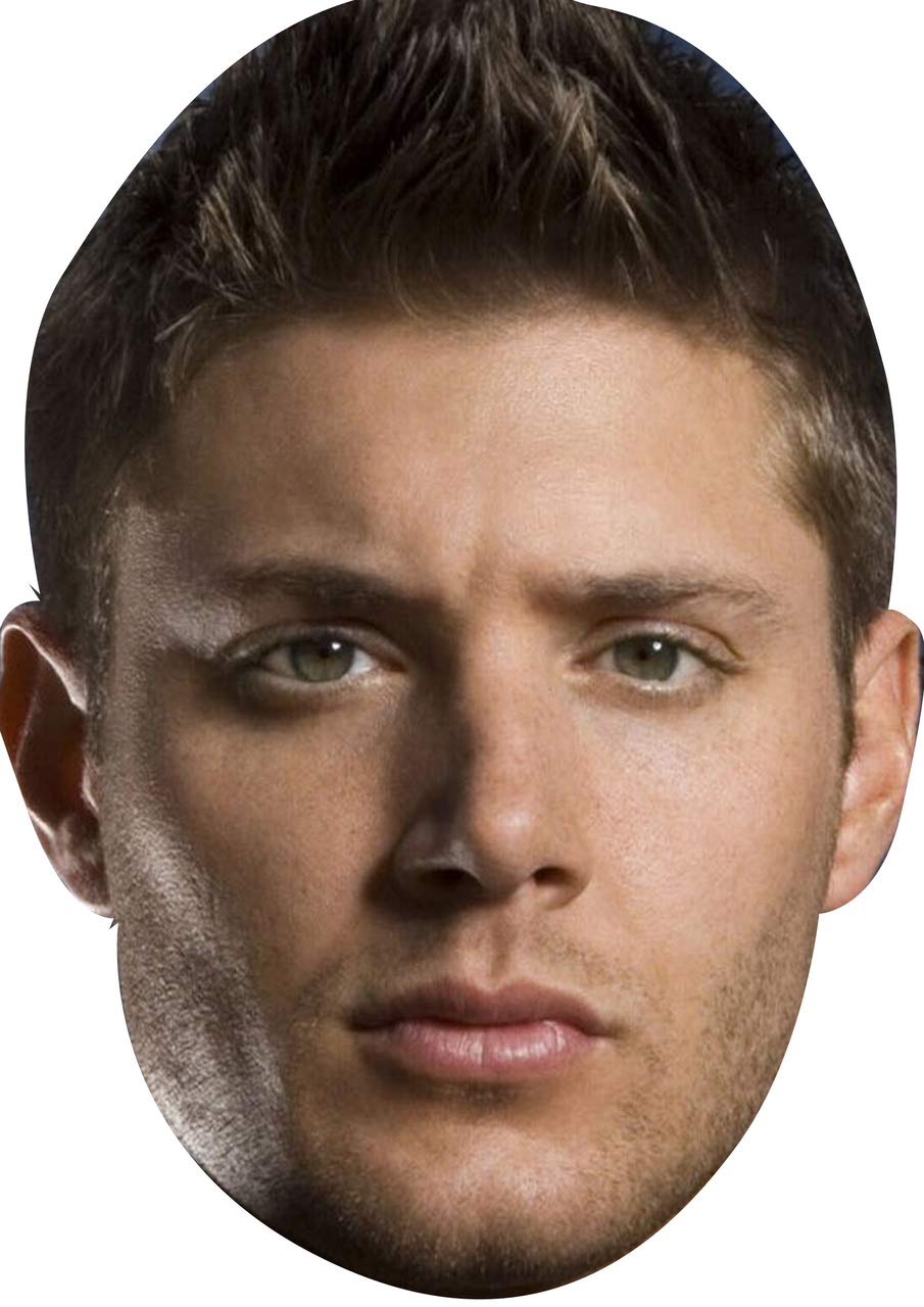 FoxyPrinting Jensen Ackles Sexy Sports Star Celebrity Cardboard Party Face Mask Fancy Dress