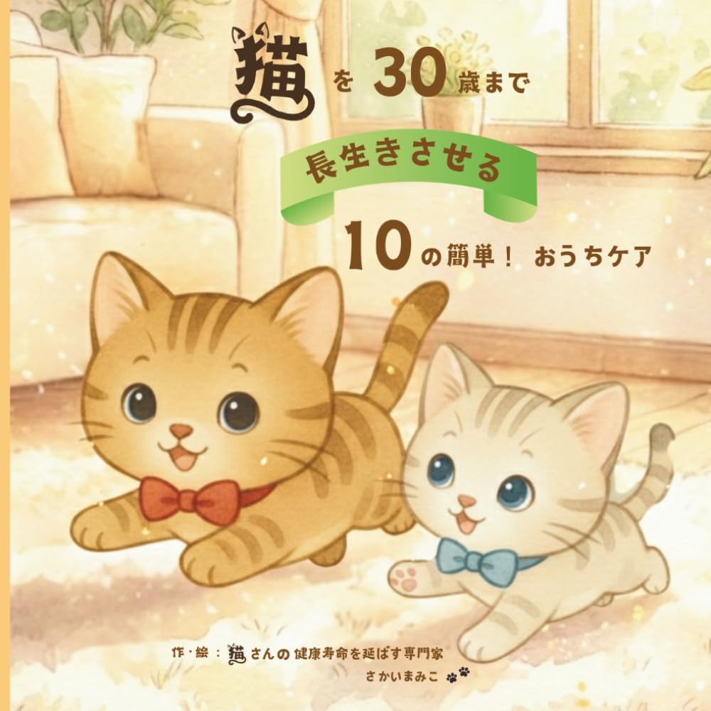 猫を30歳まで長生きさせる10の簡単！おうちケア: 「一生、薬が必要」をくつがえした実話。血便を克服し健康寿命を延ばす「食事と環境」の整え方