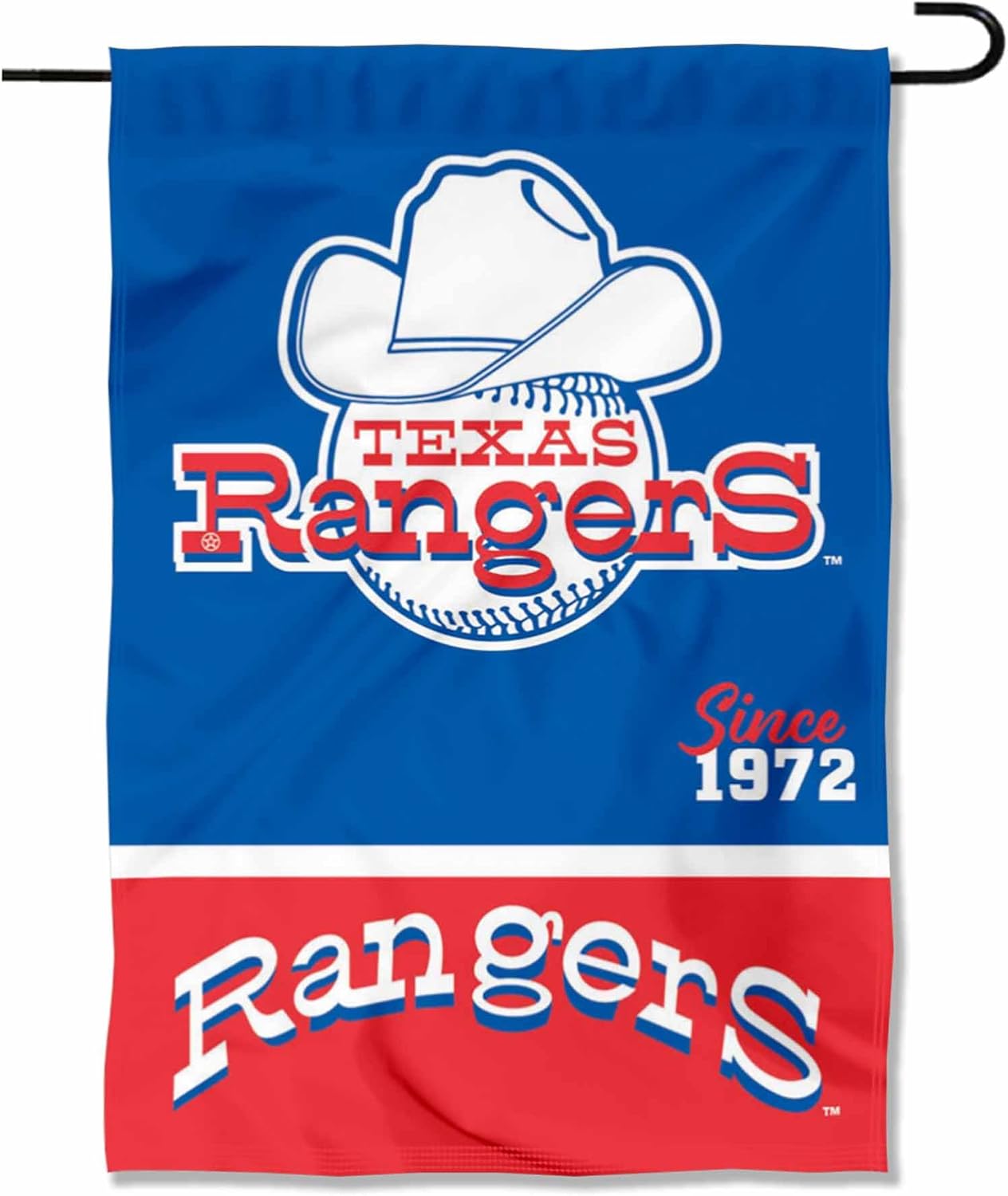 Texas Rangers Retro Vintage Throwback Double Sided Garden Flag