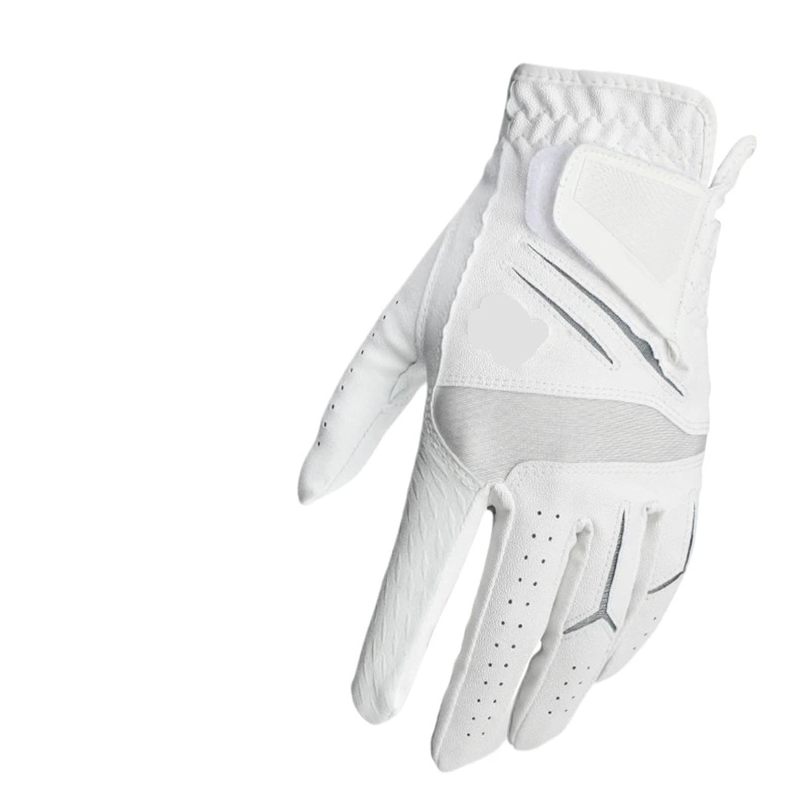 Générique Gants de Golf en Microfibre d'agneau Blanc, compatibles avec la Main Gauche des Hommes, Extensibles, Respirants, antidérapants, à séchage Rapide