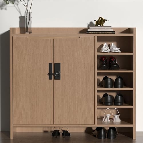 Miniatura 6 de Cerradura negra para puerta de granero de 180 grados, contraseña de 3 dígitos, cerradura mecánica de contraseña, pestillo abatible con combinación,