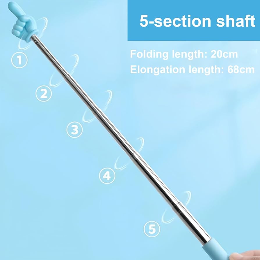 High-quality Material Finger Reading Stick Stainless Steel Telescopic Finger Pointer Stick For Classroom Home School