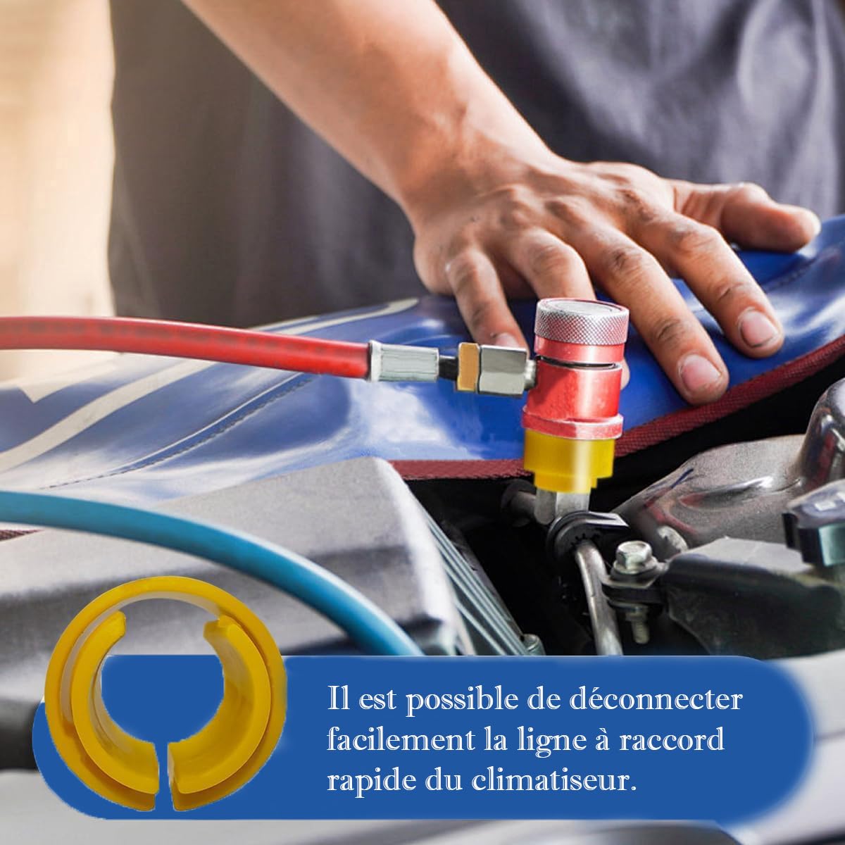 Kit di 16 1 Strumenti Disconnettore Tubi Carburante/AC Auto - per Linea Aria Condizionata, Raffreddatore Olio e Tubo Benzina