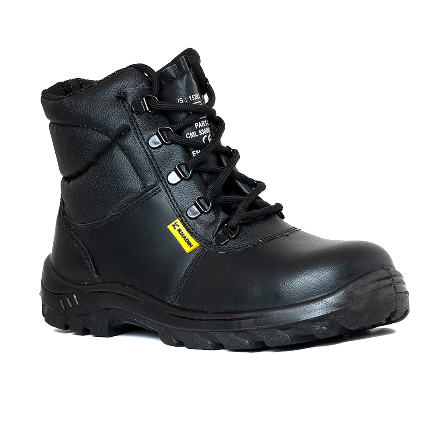 Khadims Black Leather Industrial Labour Safety Shoe for Men (2892536) (B0CWTZH41Z) Amazon Price History, Amazon Price Tracker