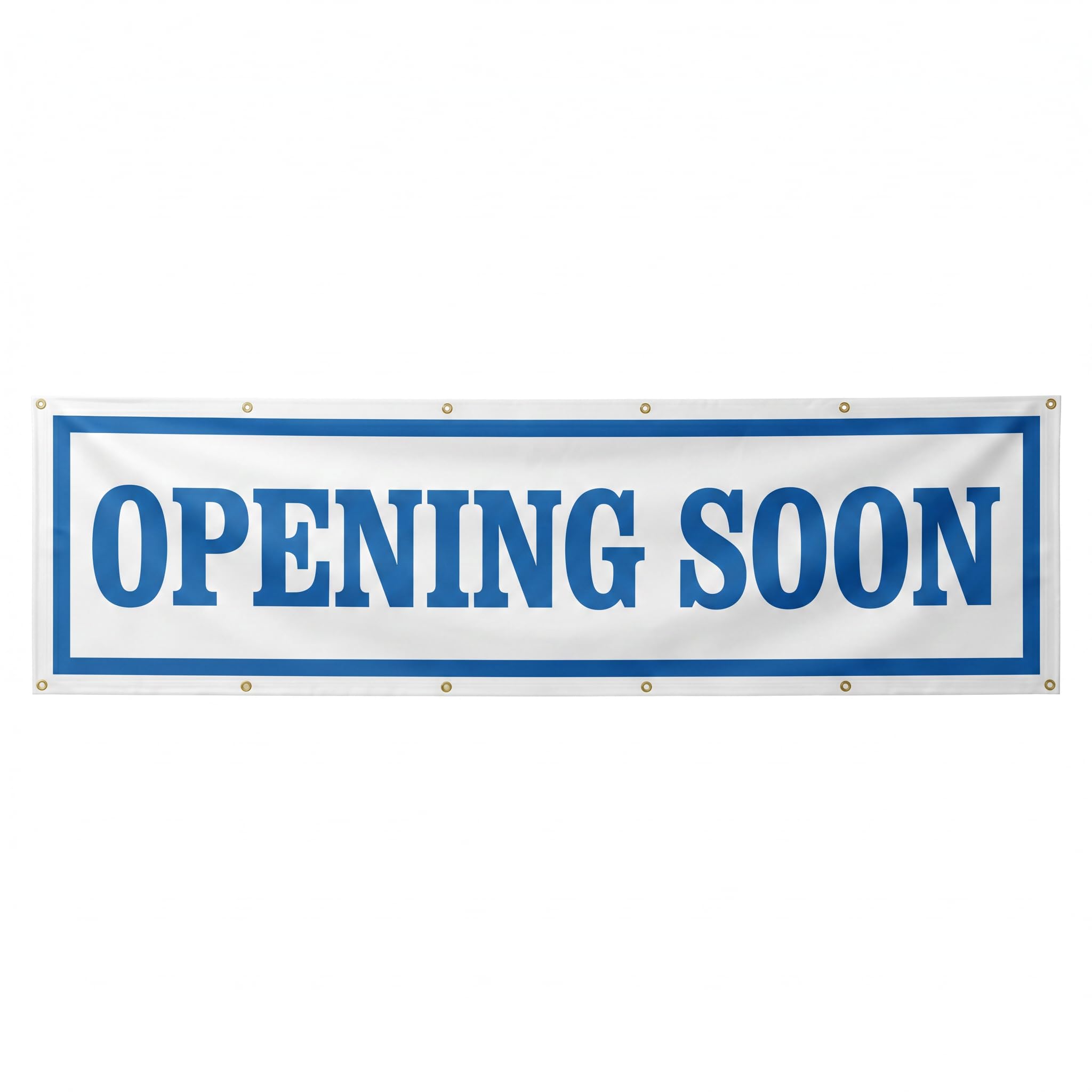 Large Opening Soon Banner 3x10 ft - Open Sign for Business - Opening Soon Vinyl Banner for Outside Storefronts, Retailers, Shops, Food Truck, Events, Fairs, Restaurants and Cafe with 12 Brass Grommets