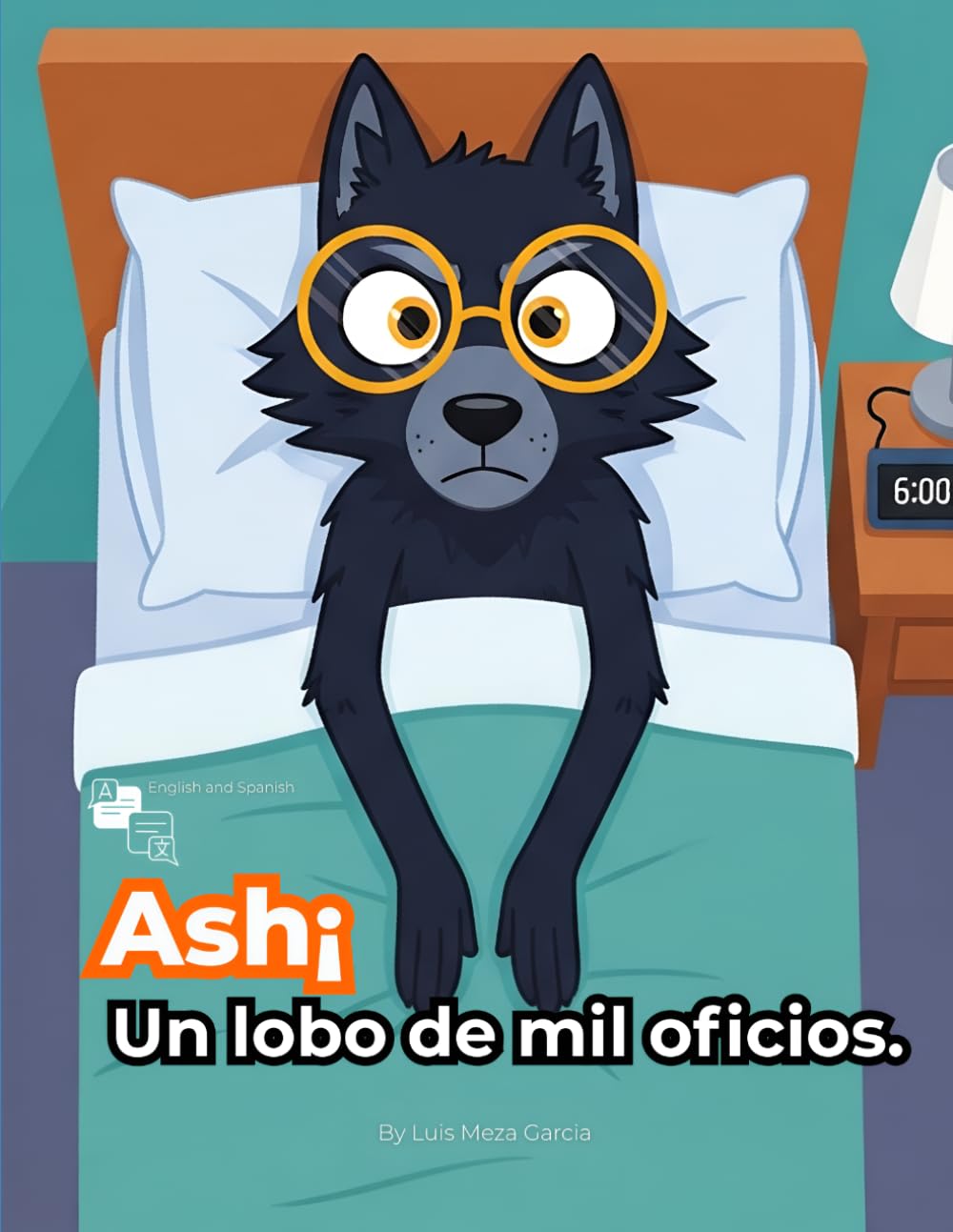 Ashi, Un lobo de mil oficios / Cuentos para niños de mascotas - Bilingüe English-Spanish