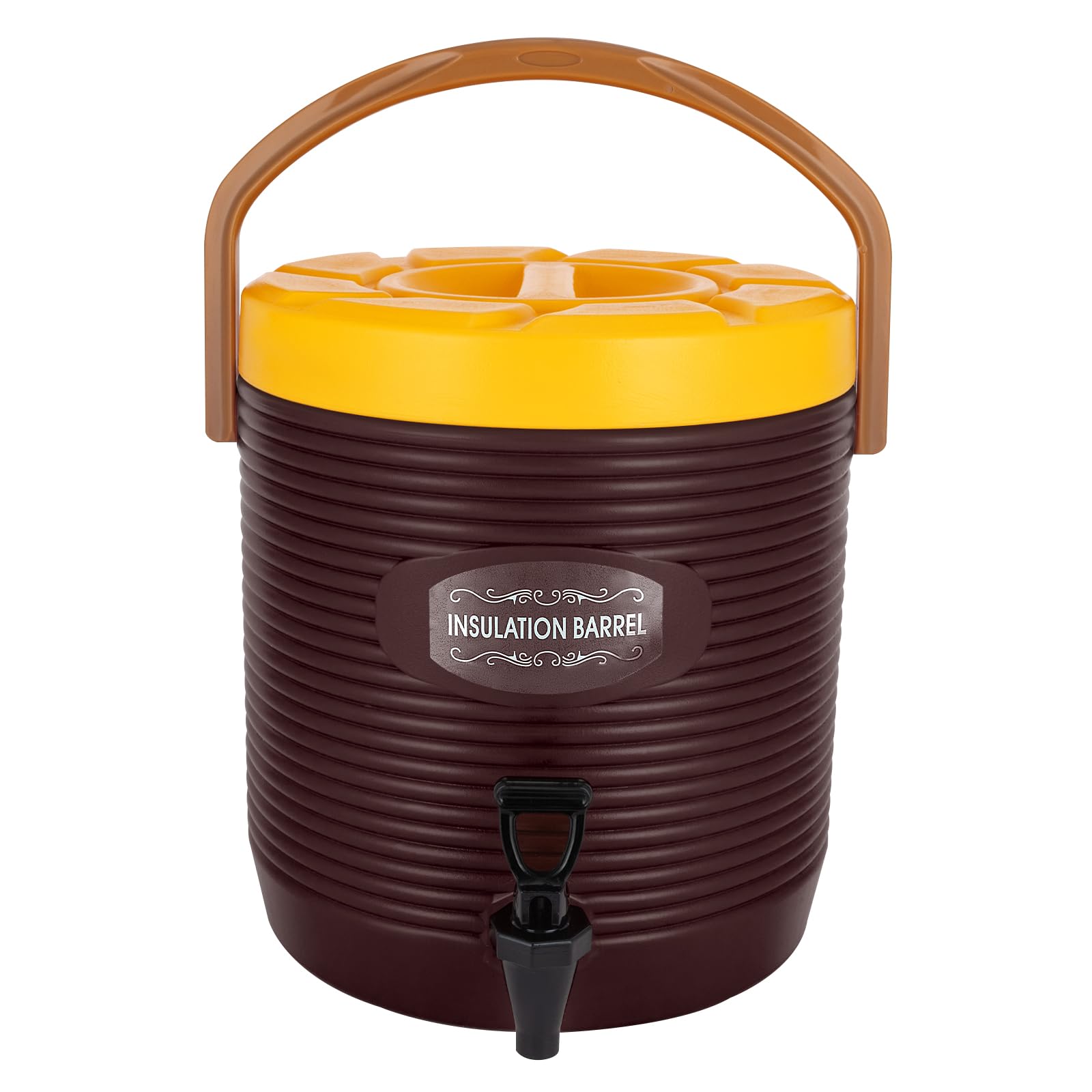 13L Hot and Cold Drink Dispenser, Large Capacity Insulated Bucket, Insulated Beverage Dispenser with Faucet, Insulated Container for Hot Water Coffee Tea Chocolate Milk Camping Outdoor Party