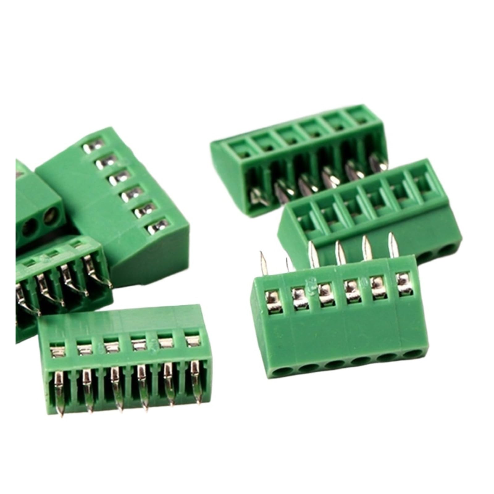 Bloque terminales PCB de 6 pines con paso 2,54 mm y conector de tornillo para cable 6