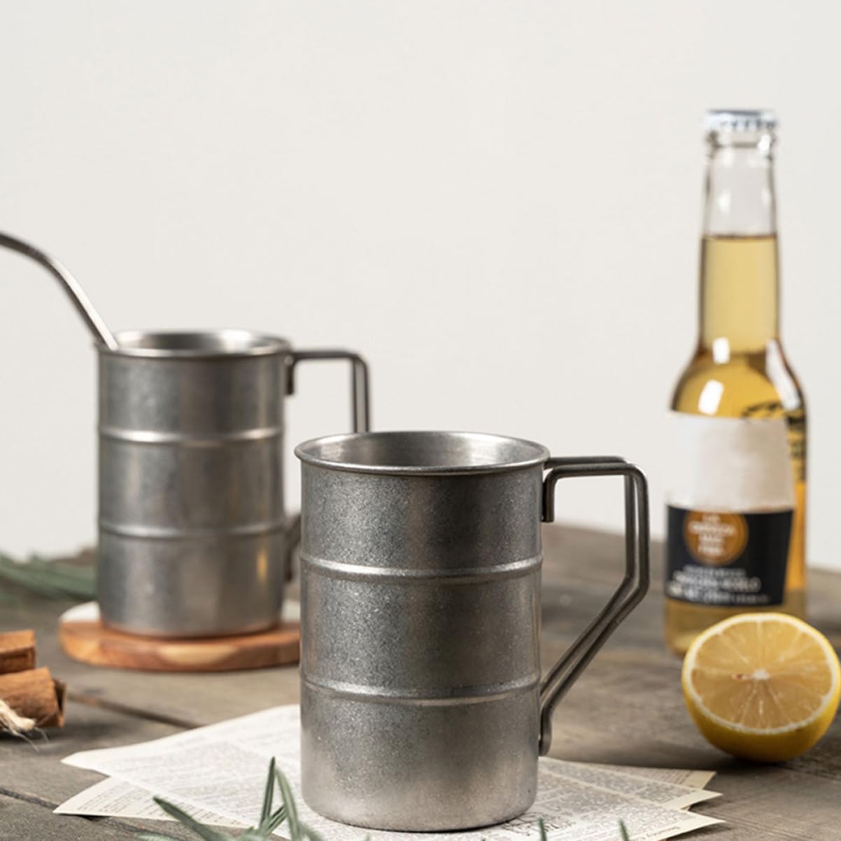 PRETYZOOM 3 Sätze Becher Sieb zusammenklappbar Flasche Trinken bar zubehör kaffeekanne kaffeekännchen coktail gläßer Kaffeetasse für den Haushalt isolierte kaffeetasse Rostfreier Stahl