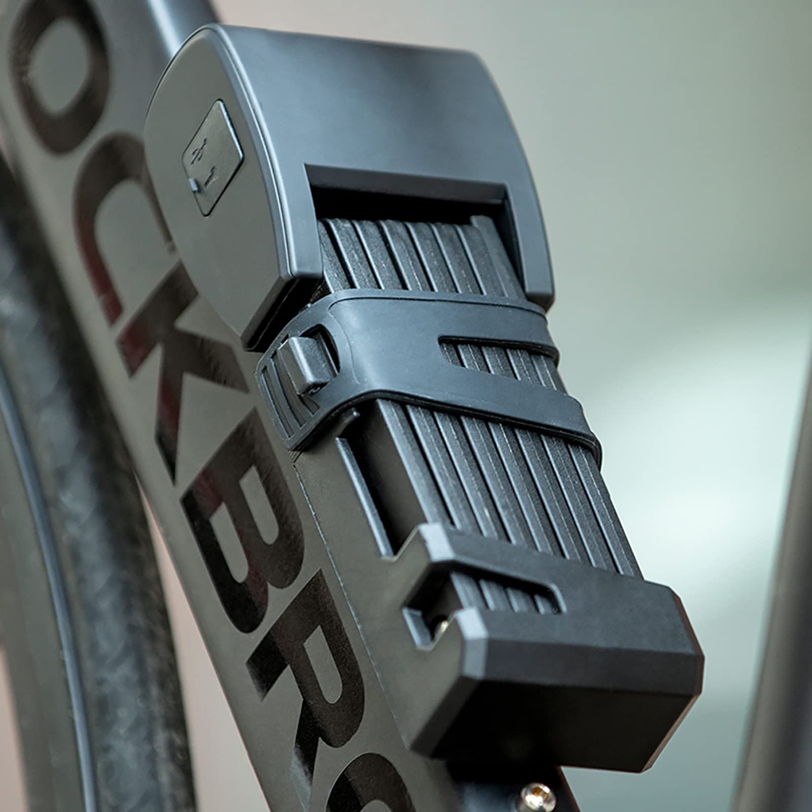 Lucchetto per Bicicletta Pieghevole Intelligente, sblocco Bluetooth per App per Impronte digitali e Smartphone, antifurto per Bicicletta Pieghevole Compatto per Scooter con Chiavi e Custodia