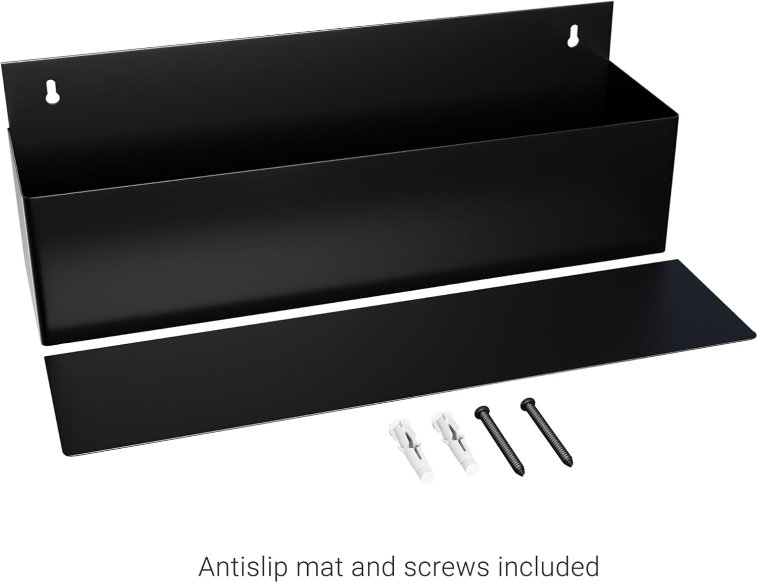 Premium Black 15" Speed Rack, Speed Rail Bottle Holder, Liquor Bottle Holder, Space-Saving Organizer, Bar Accessories and Mixology Tools, Sturdy and Sleek Design