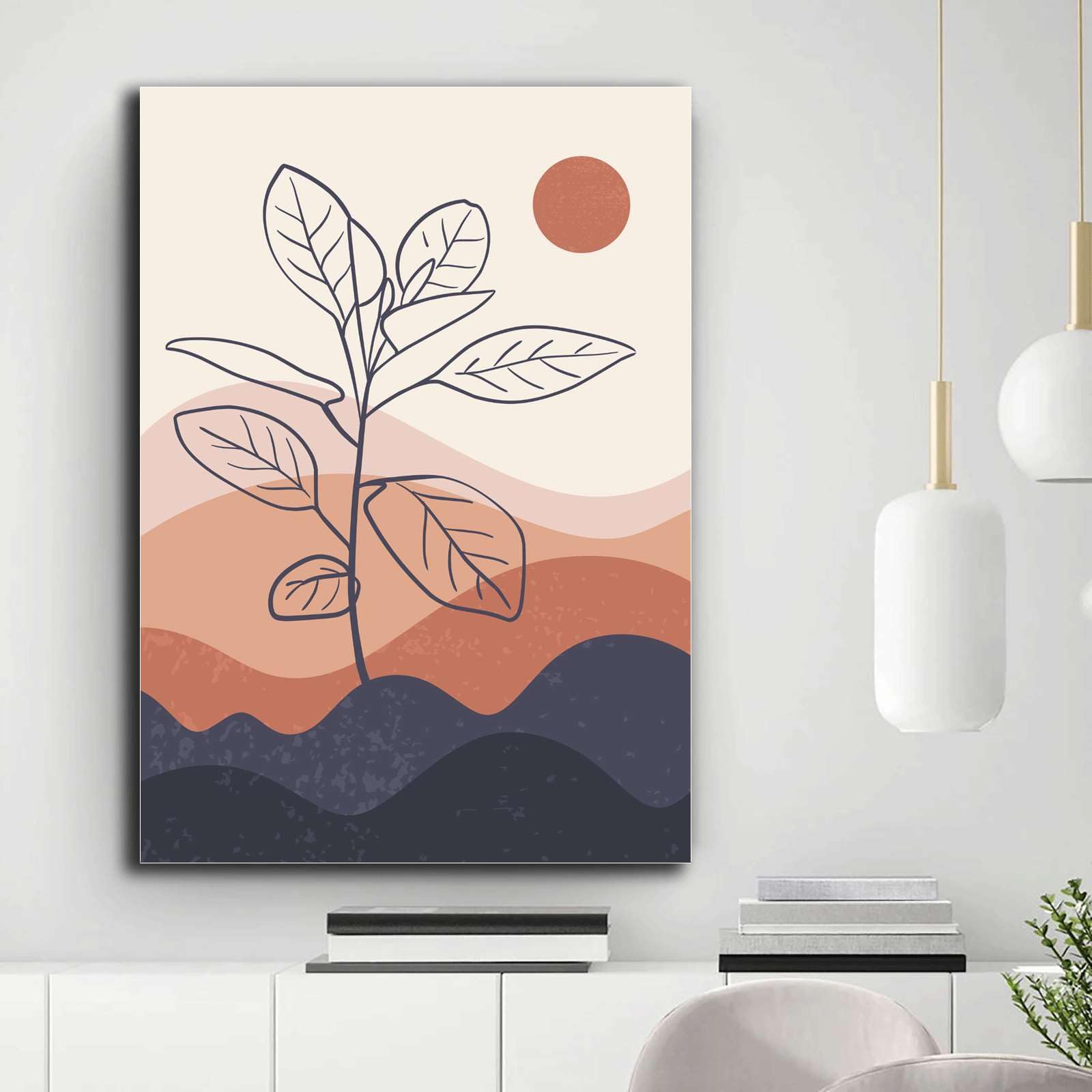 油絵　山 Mountain At Sunset / Acrylic Painting / STEP by STEP #258