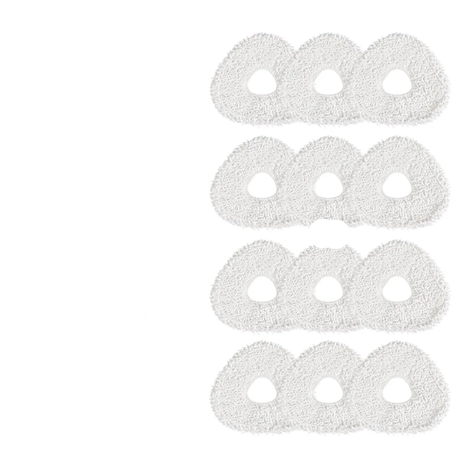 SLAQEYDJS Mop Cloths Rags, Replacement Accessories Compatible With Narwal T10 J1 J2 Robot Vacuum Cleaner(12pcs)