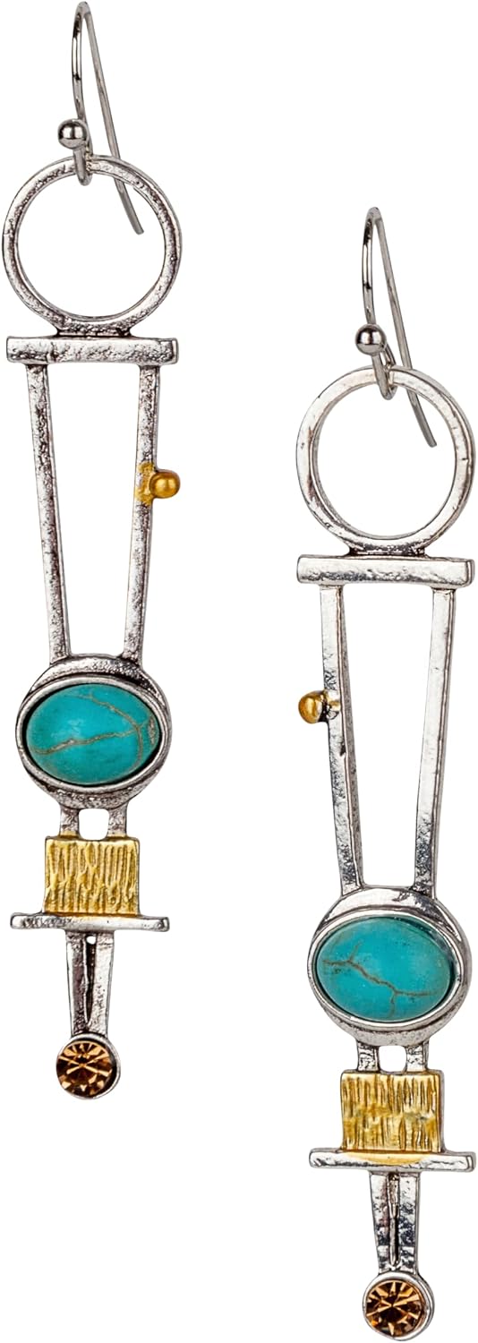 SPUNKYsoul Stylish Handmade Botique Boho Lightweight Earring Vintage Artsy Jewelry for Women