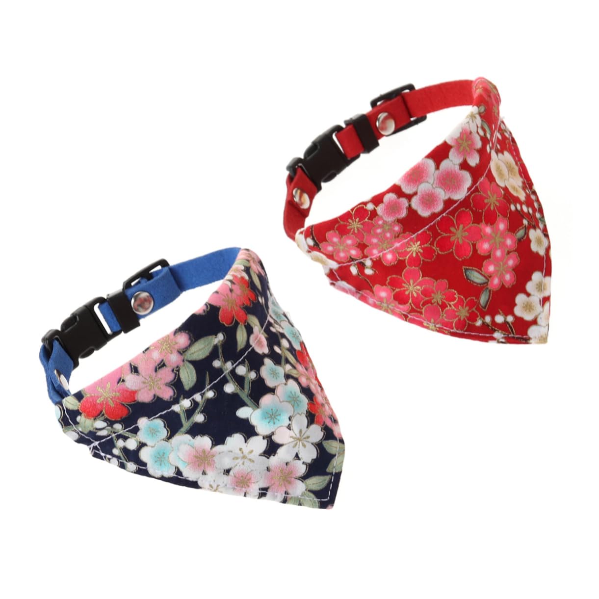 FOMIYES Lot De 3 Foulards Bandanas Réglables pour Chiens Accessoire Élégant pour Animaux De Compagnie 2 Pièces X 3