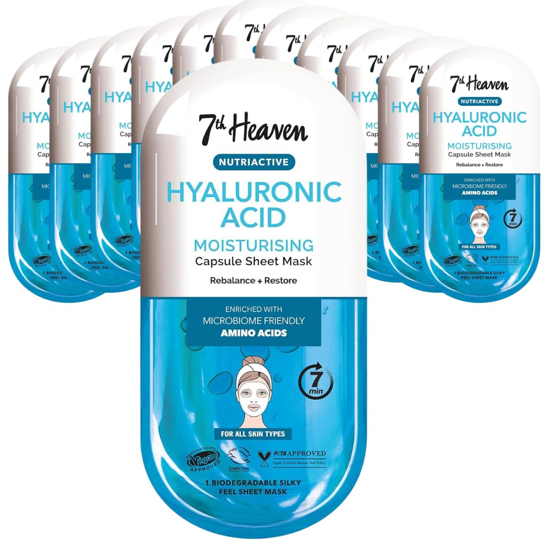 7th Heaven Hyaluronic Acid Nutriactive Moisturising Sheet Mask - 7th Heaven