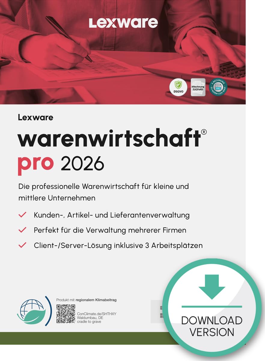 Lexware warenwirtschaft Pro 2026 Download Jahresversion 365 Tage PC Aktivierungscode