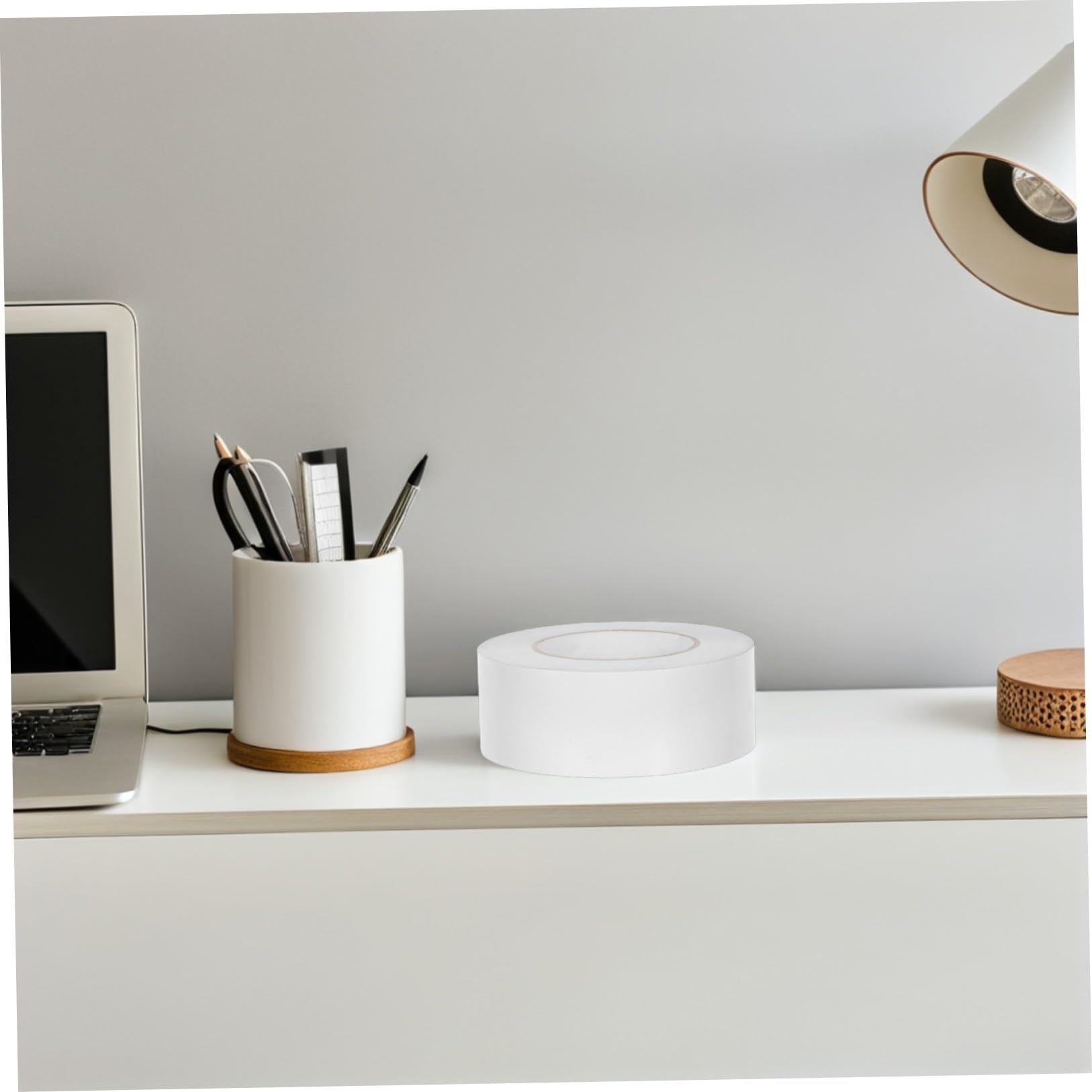 Lurrose Nastro Biadesivo Trasparente Rimovibile 5cm X 50 Metri, Pet | 1 Rotolo, Forte Tenuta e Aspetto Invisibile, per Cornici Foto e Decorazioni Domestiche