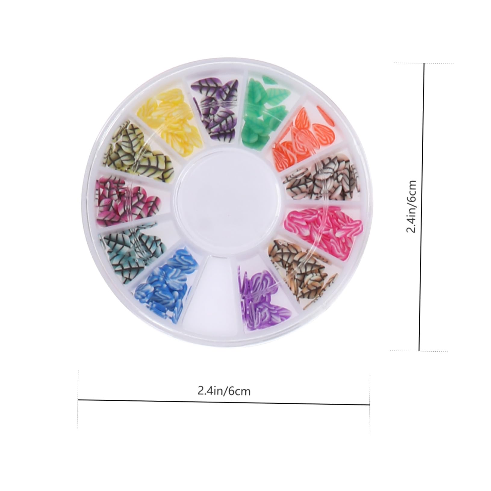 Ipetboom de Tranches de Fruits Accessoires Pratiques et Polyvalents en Argile Polymère 8 Boîtes en Différentes Couleurs pour Nail Art la Maison pour Loisirs Créatifs