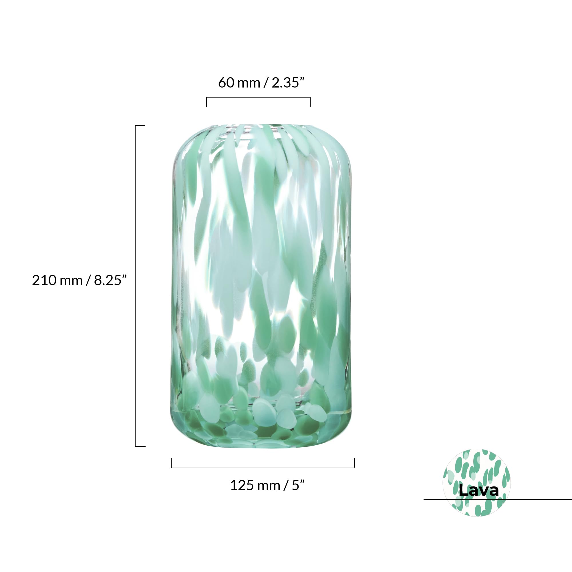 Lava - Small Vase - Green, Multi-colored - Image 3