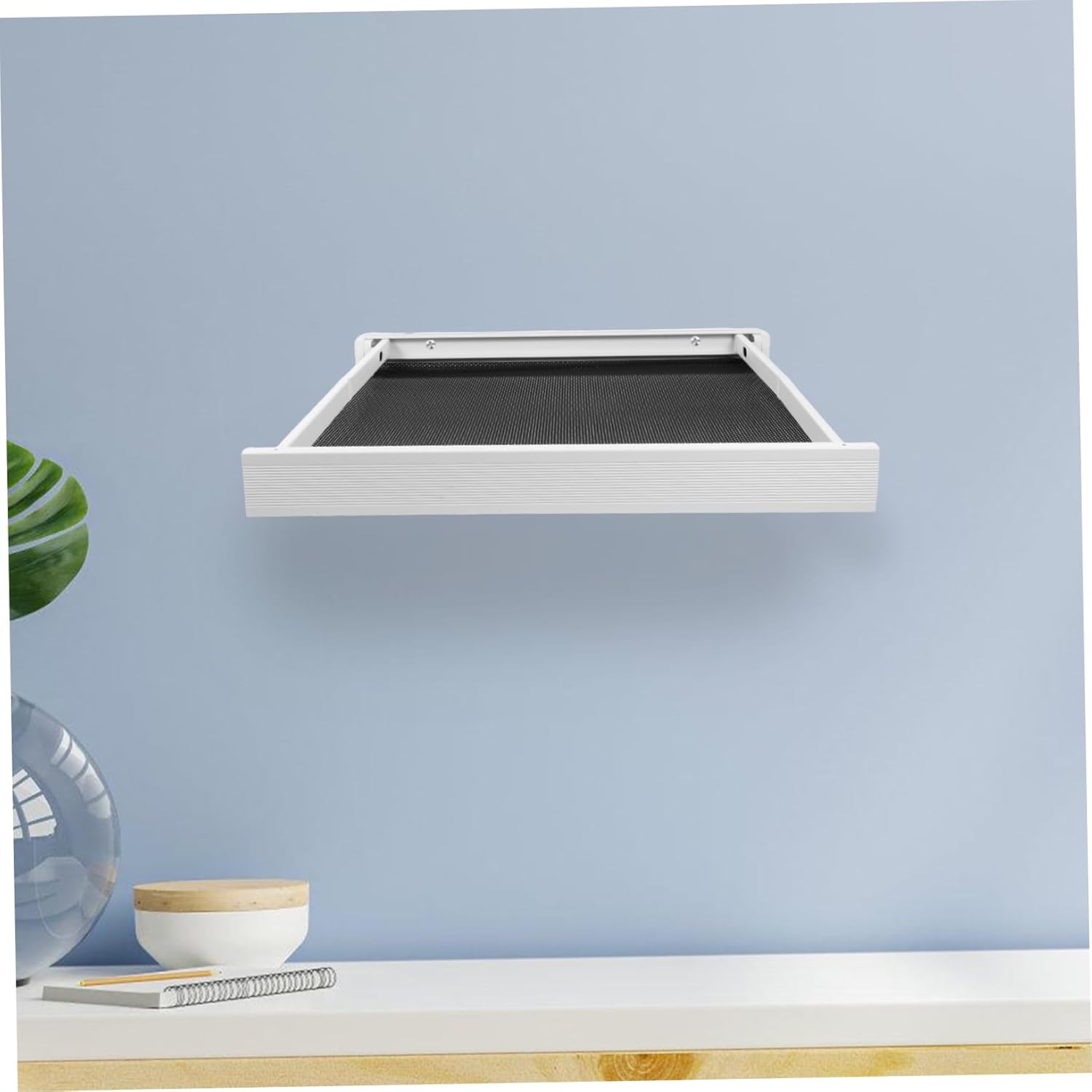 Garneck Laundry Drying Rack Foldable Wall-Mounted Retractable Extra Hooks for Small Spaces