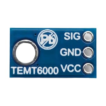 5 PCS TEMT6000 Ambient Light Sensor Module, Sensor Breakout Module for Arduino, Light Intensity Detection, Smart Home, Lux Sensing