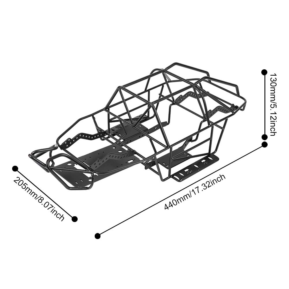 Buy RC Roll Cage, RC Frame Metal RC Frame Roll Cage Chassis Frame Steel