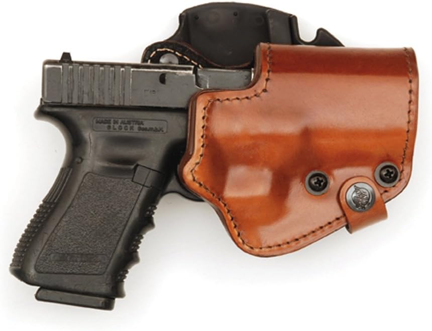 Mako 3-Layers Brown Holster (Leather/Kydex/Suede Lining) - BFL version Fits Glock 19/23 Hand Gun