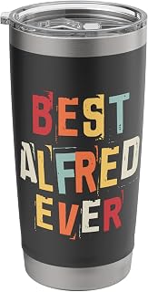 Best Alfred Ever Popular Retro Birth Names Alfred Costume Stainless Steel Insulated Tumbler