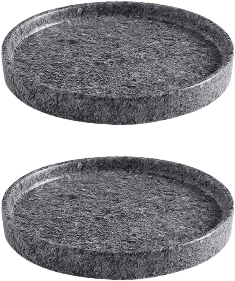 Hemoton Flower Pot Saucers Flower Pot Saucers 2PCS Round