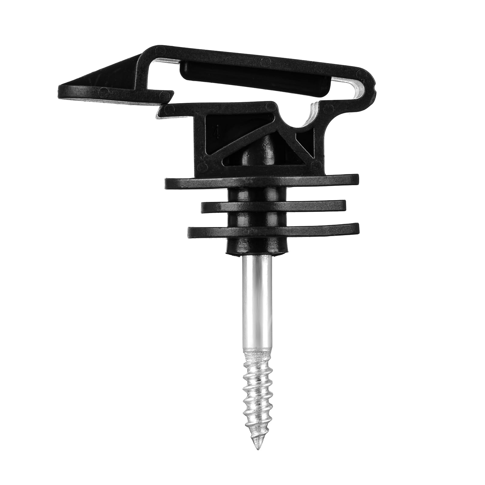 Lot de 50 Isolateur Cloture Electrique, Isolateurs pour Rubans Larges jusqu'à 40mm et Cordes de 6mm - Idéal pour Poteaux en Bois, Piquet Cloture électrique