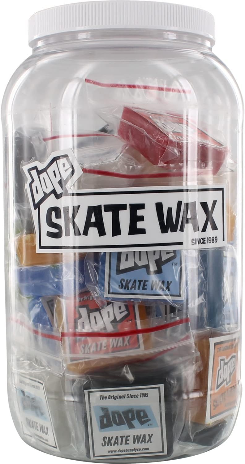 Dope Skateboard Wax 40 Mini Nug Jug Assorted Colors Original Formula Skatewax - Includes 40 Bars