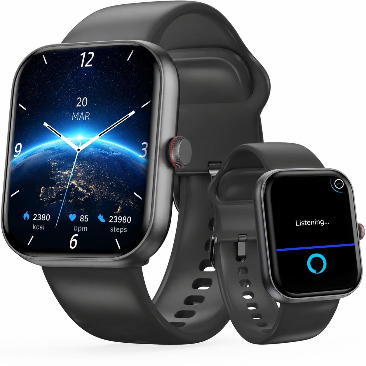 2026 Nuovo Smartwatch Uomo Donna Alexa Integrata , 1.91"Smart Watch con Chiamate, 100+ Sportive, Orologio Smartwatch con Cardiofrequenzimetro/Sonno/SpO2/Contapassi, Impermeabile IP7 per Android iOS