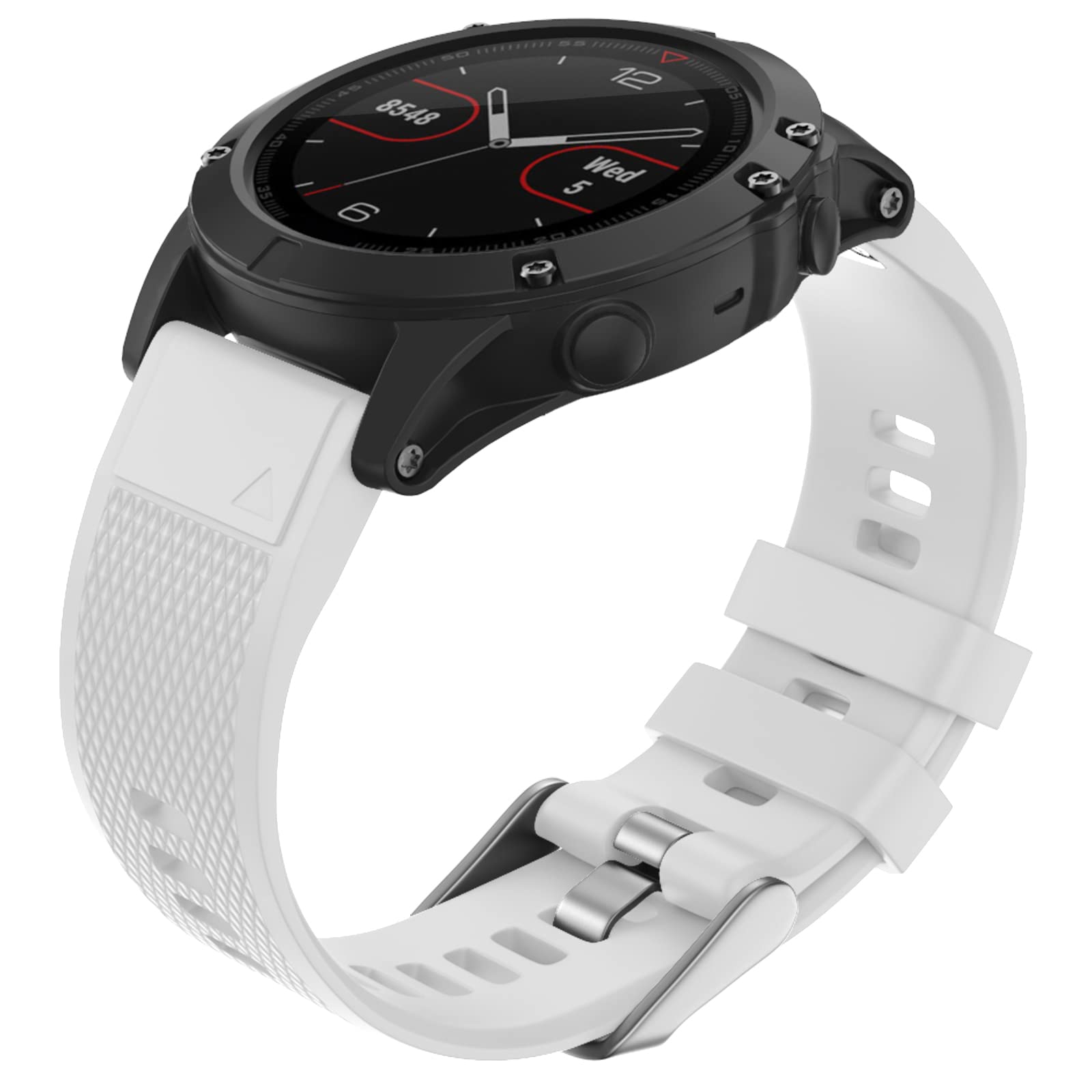 Cinturino ISABAKE Per Garmin Fenix 5 – Silicone 22mm Quick Fit, Ricambio Per Fenix 5/5 Plus, Forerunner 935, Approach S60, Quatix 5