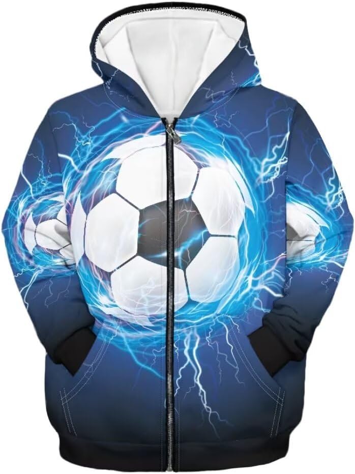 Beauty Collector Cool Graphic Boys Hoodies for Kids Athletic Workout Sweatshits Warm Gym Personalized Streetwear Zip Up