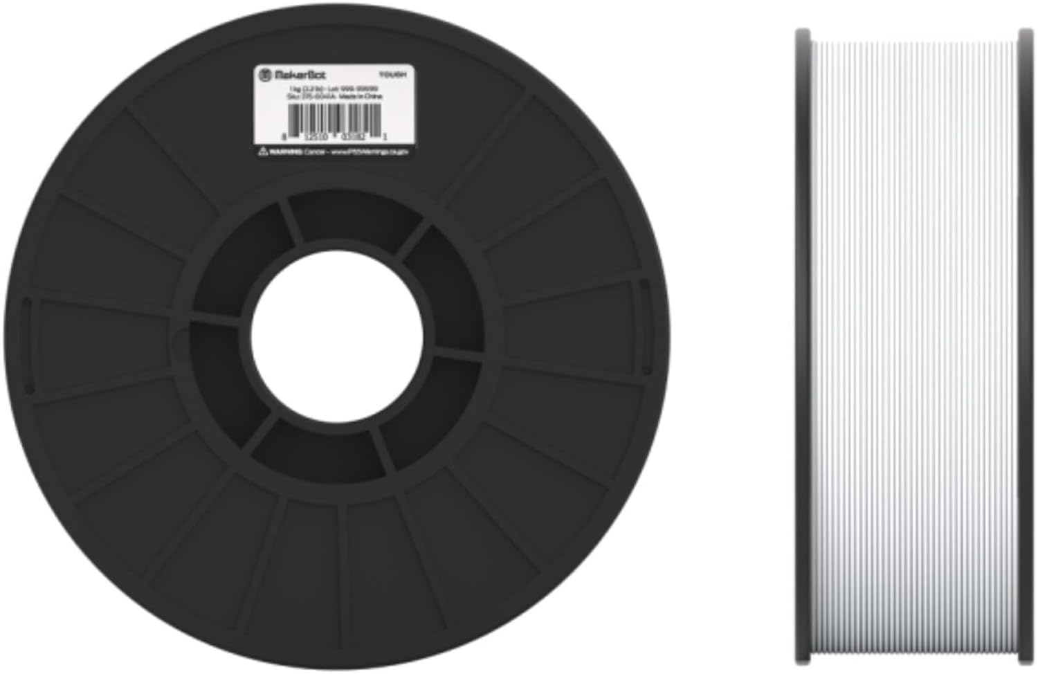 MakerBot 375-0056A Sketch Tough PLA Filament for Sketch 3D Printers (White, 2.2Lb)