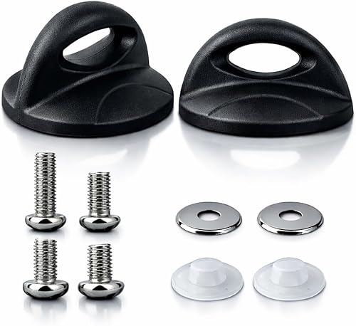 Paquete de 2 pomos de repuesto para tapa de olla, mango universal de baquelita compatible con Rival Crockpot, olla de cocción lenta, horno holandés