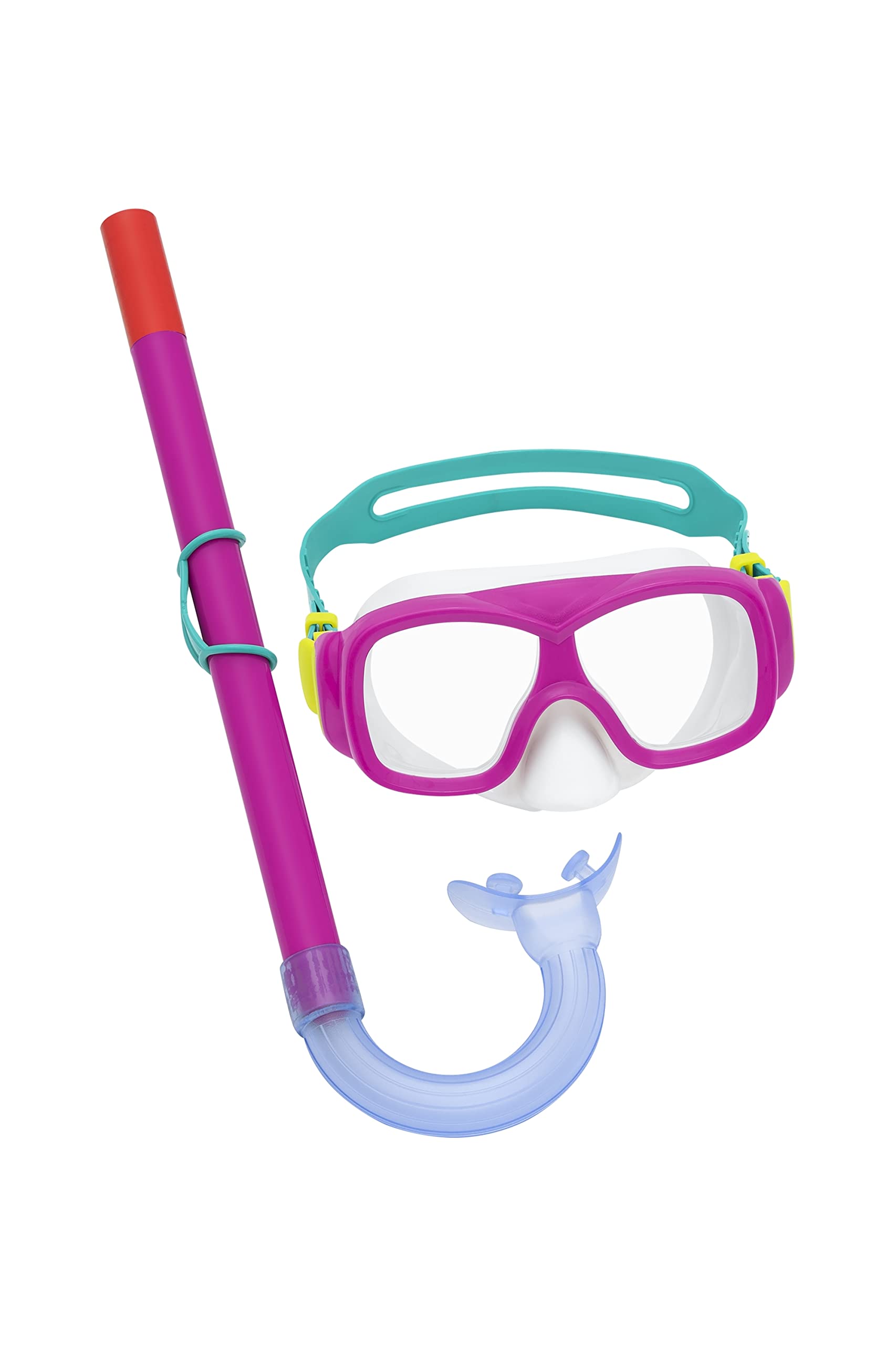 Bestway 24035-5 Set Maschera per snorkeling con boccaglio per bambini, 7+ anni