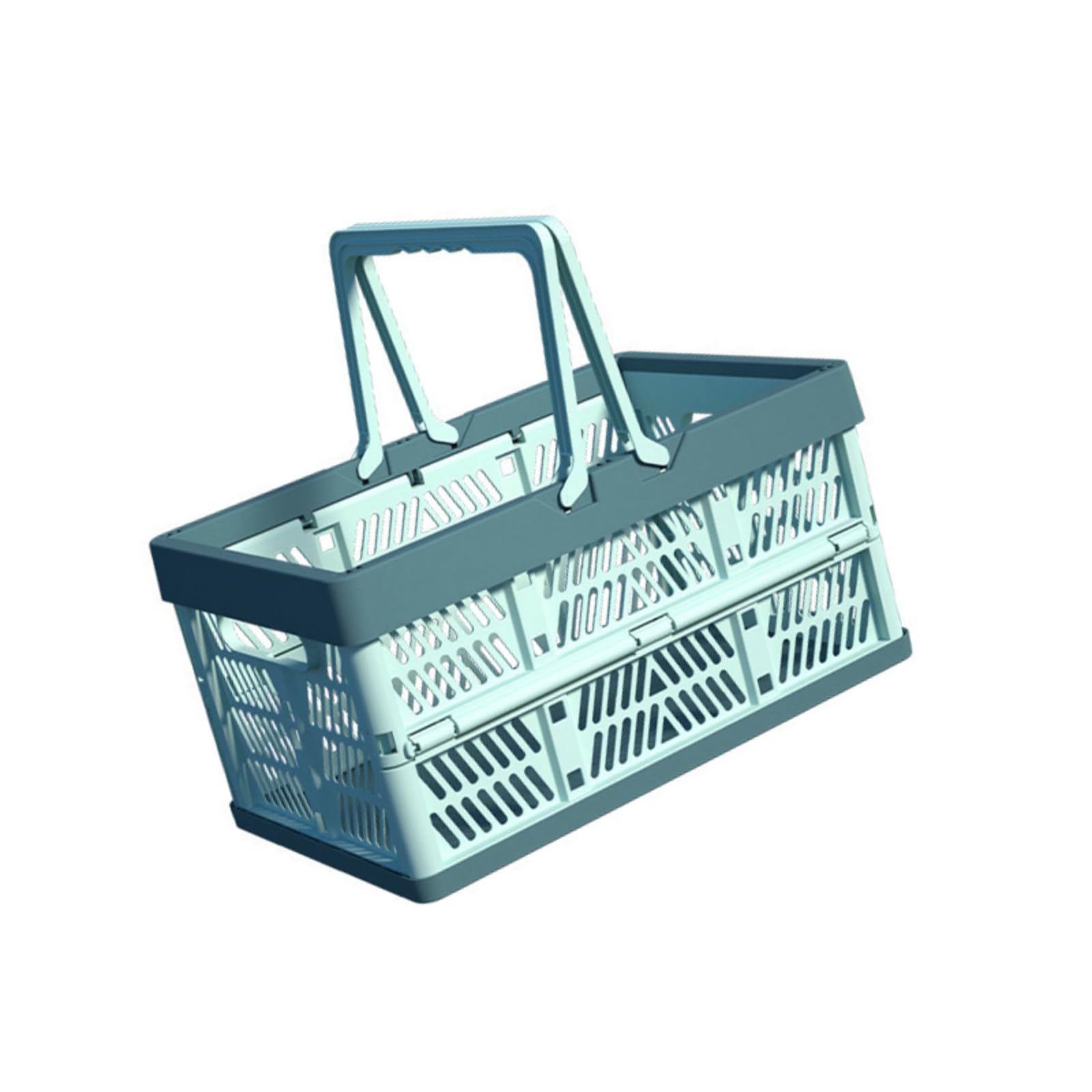JSGHGDF Portable ABS Foldable Storage Basket for Grocery Shopping Fruits Vegetables Holder and Carrier Foldable Fruit Basket