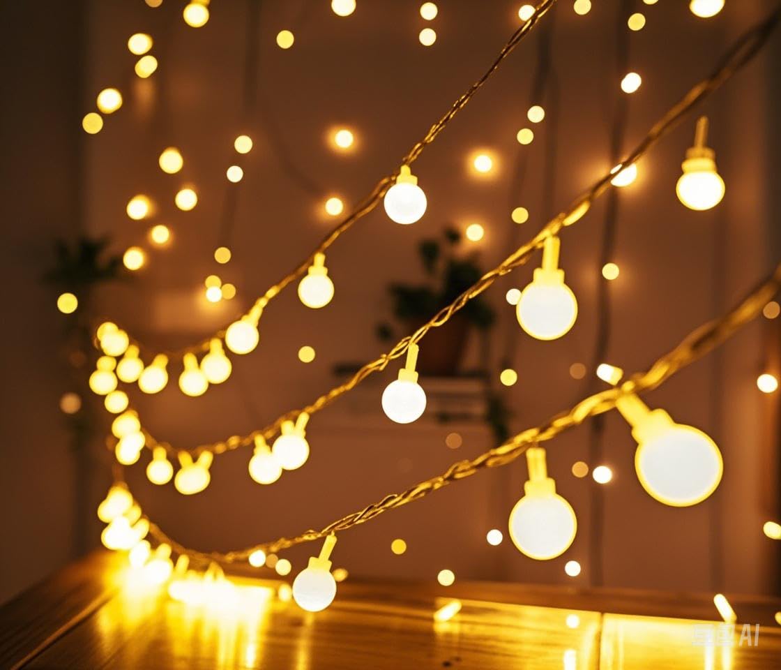 xfbbchh 40 LED Globe String Lights Battery Operated 20FT Star Mini Star Fairy Lights for Patio Garden, Little for Wedding, Party, Home Decoration, Decorative String Lights (Round)
