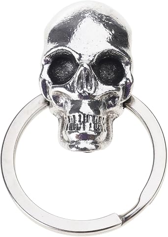 Elnwnnkc Devil Skull Keychain Personalize Ring, Enhance Vehicle Aesthetic, Advance Young Fashion Resin Accessories