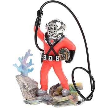 diver aquarium ornament