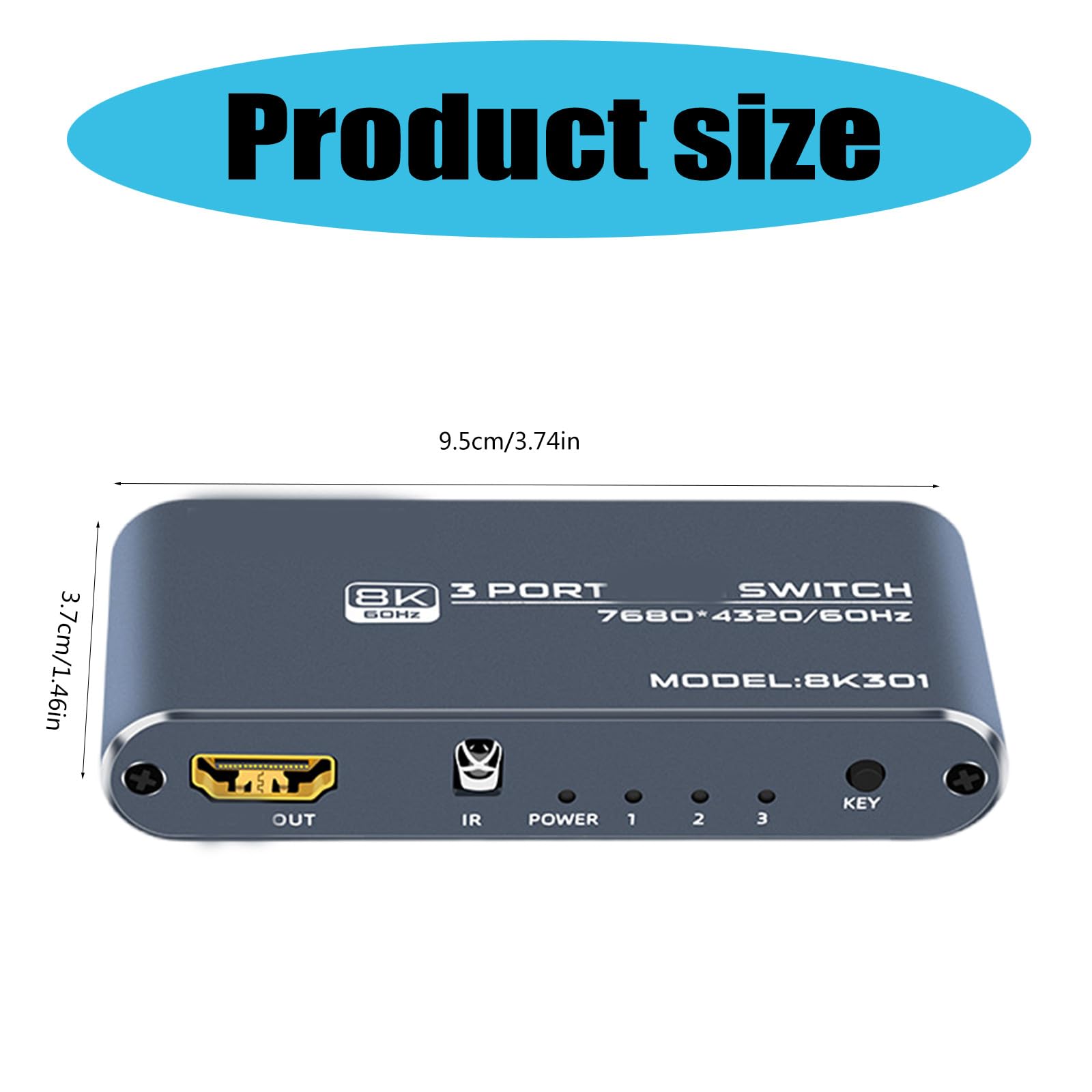 Embebedor para audiófilos 8K con Control para hogar, 8K301