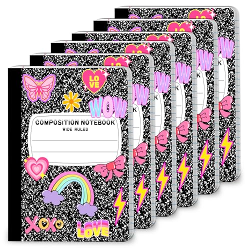 Carnets de composition marbrée avec reliure parfaite pour une écriture fluide