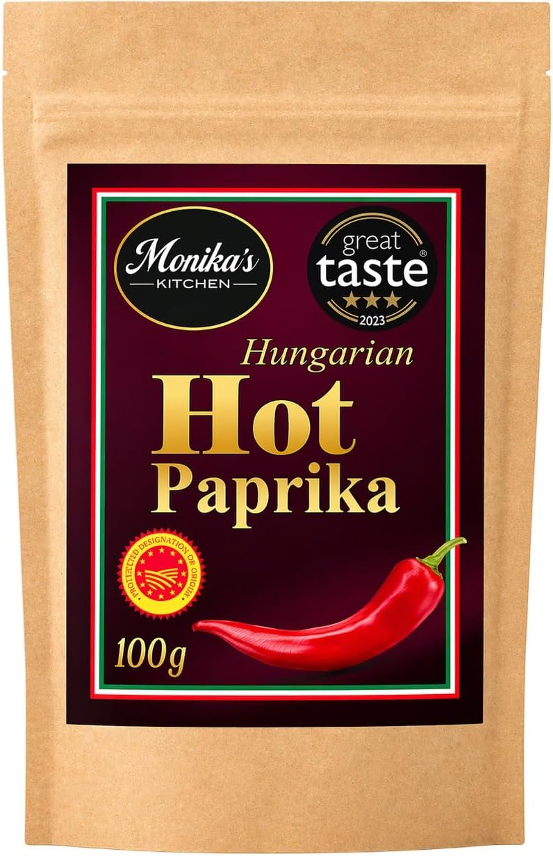 Hungarian Hot Paprika Powder 100g - Premium Quality - Great Taste Award Winner