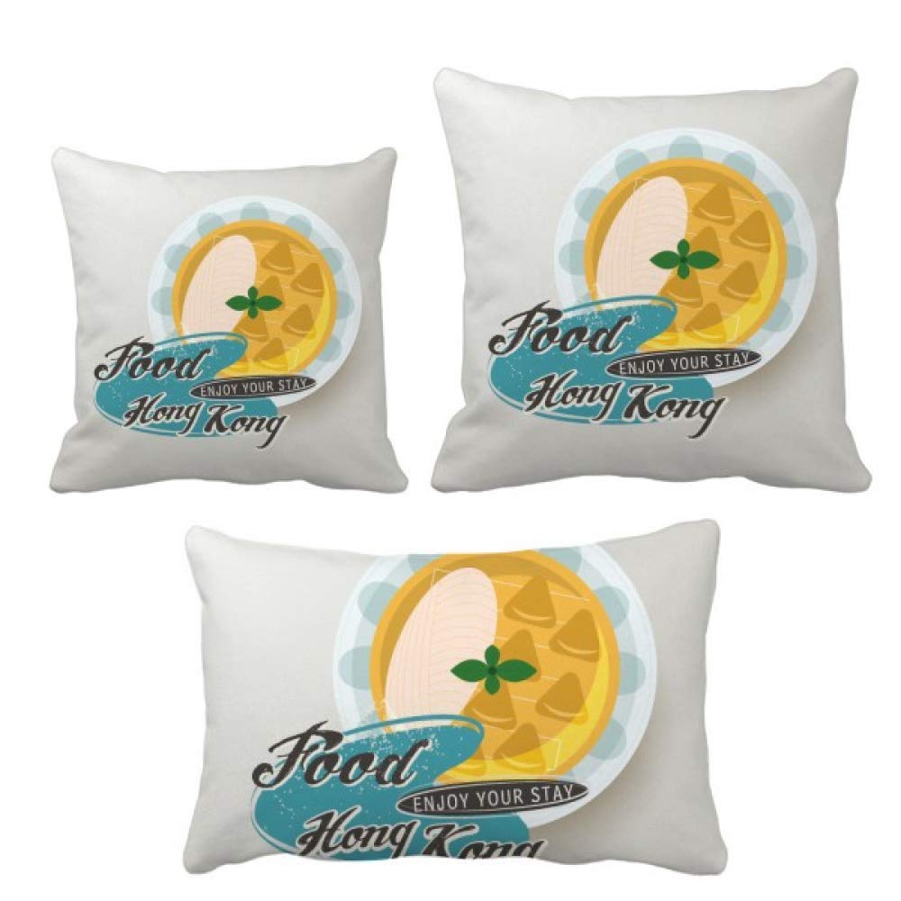 Housse de coussin design Nouilles Udon de Hong Kong pour canapé